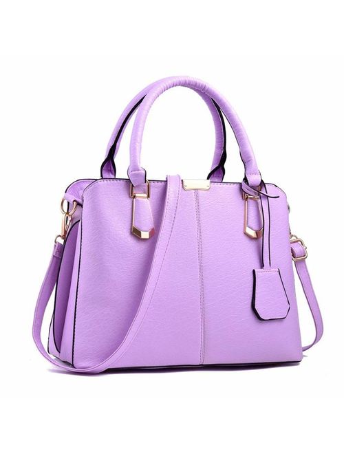 Purses and Handbags for Women Fashion Messenger Bag Ladies PU Leather Top Handle Satchel Shoulder Tote Bags