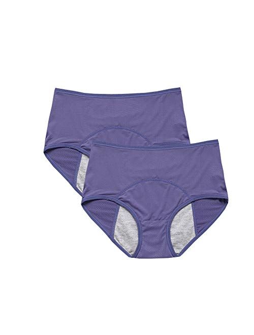 YOYI FASHION Women Mesh Holes Breathable Leakproof Period Panties Mulit Pack US Size XXS-4XL/11