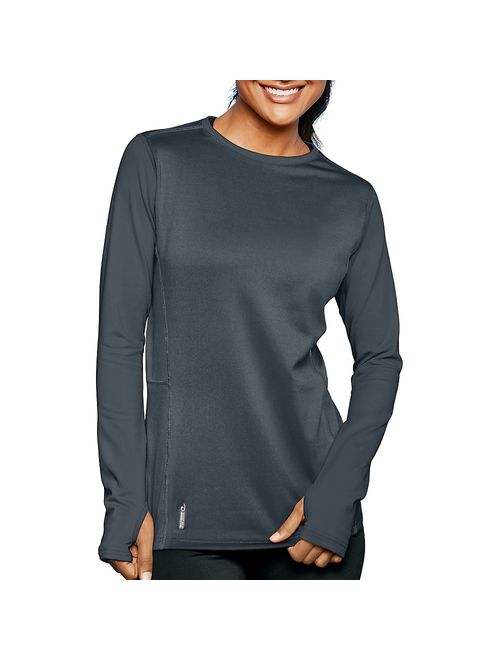 Champion Duofold Women's Mid Weight Fleece Lined Thermal Shirt