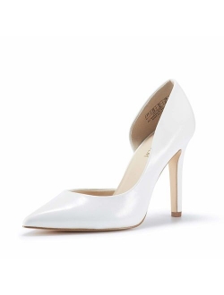 JENN ARDOR Pointed, Closed Toe Classic Slip On Stiletto High Heel Dress Pumps