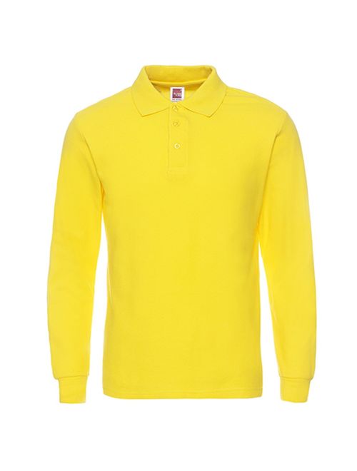 NeedBo Men's Long Sleeve Casual Solid Golf Polo Shirt