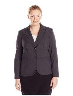 Women's Plus Size Two Button Lux Blazer