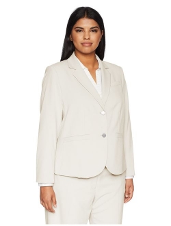 Women's Plus Size Two Button Lux Blazer