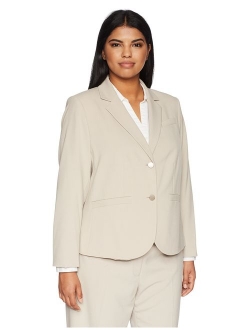 Women's Plus Size Two Button Lux Blazer