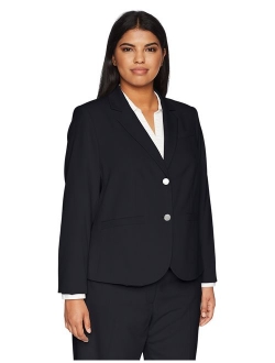 Women's Plus Size Two Button Lux Blazer