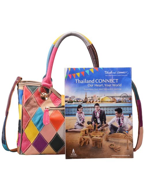 On Clearance Heshe Womens Multi-color Shoulder Bag Hobo Tote Handbag Cross Body Purse