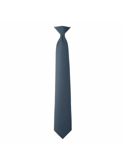 Uniform Solid Clip-On Tie with Buttonholes