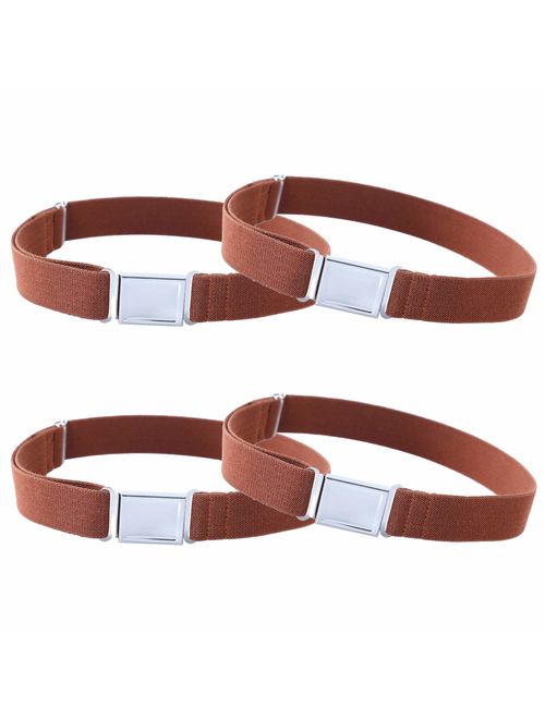 4PCS Kids Boys Adjustable Magnetic Belt - Elastic Belt with Easy Magnetic Buckle