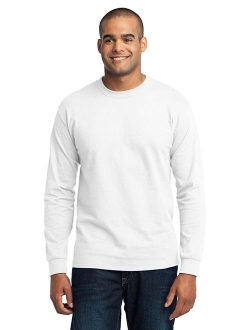 Port & Company Men's Tall Long Sleeve 50/50 Cotton/Poly T Shirt