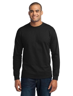 Port & Company Men's Tall Long Sleeve 50/50 Cotton/Poly T Shirt