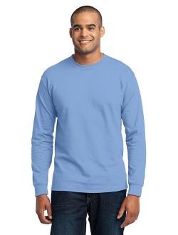 Port & Company Men's Tall Long Sleeve 50/50 Cotton/Poly T Shirt