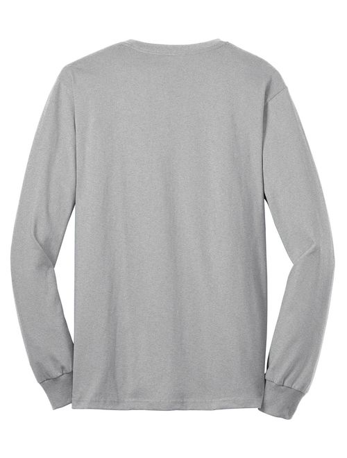 Port & Company Men's Tall Long Sleeve 50/50 Cotton/Poly T Shirt