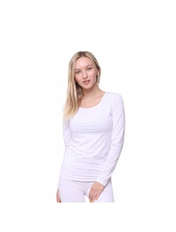 Women Thermal Underwear Top by Outland; Base Layer; Soft Lightweight Warm Fleece