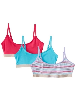 Big Girls' Fashion Crop Bra (Pack of 3)