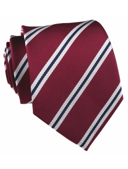 Elfeves Men's Modern Striped Patterned Formal Ties College Daily Woven Neckties