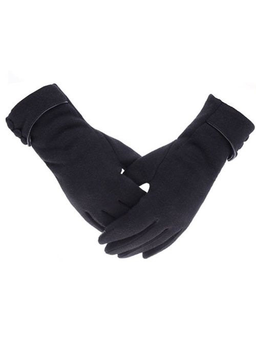 Woogwin Women Winter Warm Gloves Touch Screen Phone Windproof Lined Thick Gloves