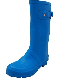 NORTY Women's Hurricane Wellie Glossy  Waterproof Mid-Calf Rainboots