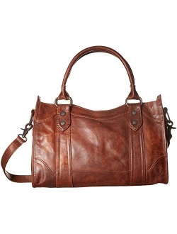 Melissa Zip Satchel Leather Handbag