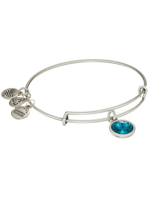 Alex and Ani Bangle Bar Imitation Birthstone Bangle Bracelet, 2.75