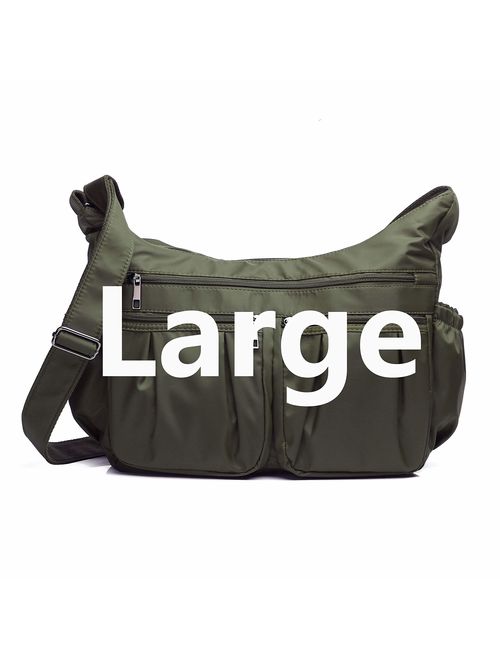 Nylon Crossbody Bag Women Lightweight Shoulder Bags Zipper - Temu Australia