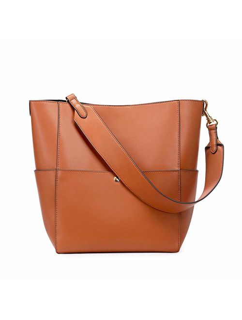 Kattee Hobo Bags for Women, Leather Tote Purses and Handbags Work Bucket Bag