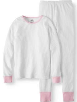 Girls' Waffle Thermal Underwear Set