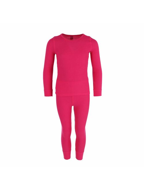 Fruit of the Loom Girls' Waffle Thermal Underwear Set