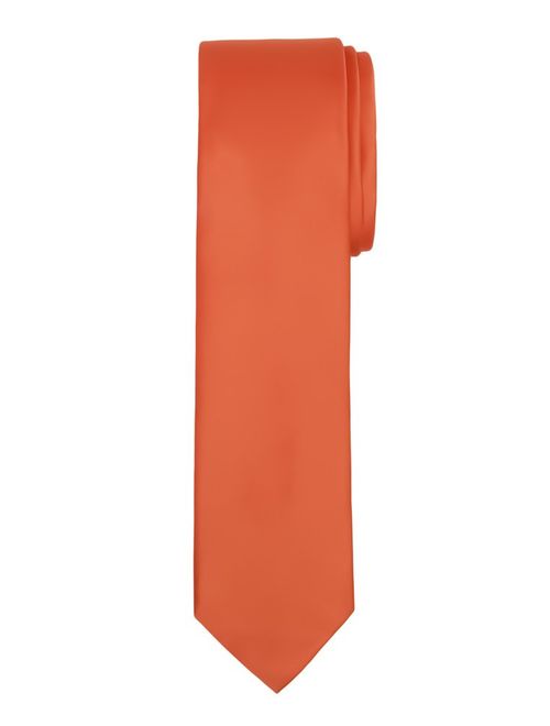 Jacob Alexander Men's Slim Width 2.75" Solid Color Tie