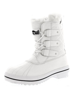 Polar Products Womens Snow Boot Quilted Short Winter Snow Rain Warm Waterproof Boots