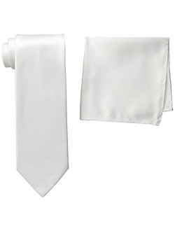 Men's Satin solid Tie Set