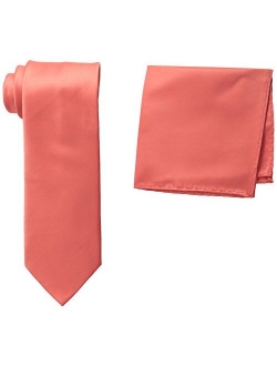 Men's Satin solid Tie Set