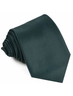 Ties For Men Satin Necktie - Mens Solid Color Neck Tie Wedding Neckties