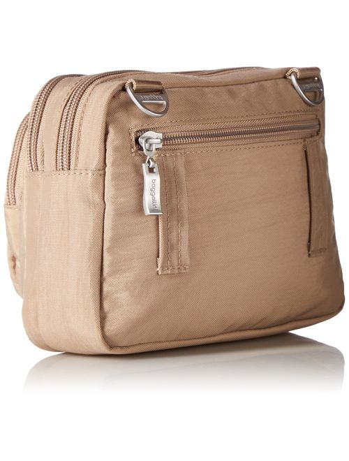 baggallini Triple Zip Crossbody Bag