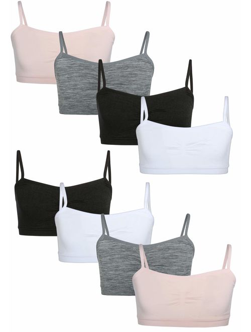 Sweet Princess Girls Nylon/Spandex Seamless Training Bra (8 Pack)