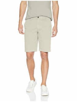 Amazon Brand - Goodthreads Men's 11 Cotton Solid Relaxed Flt Ziper Fly Short