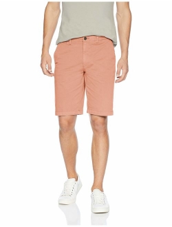 Amazon Brand - Goodthreads Men's 11 Cotton Solid Relaxed Flt Ziper Fly Short