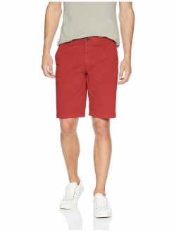 Amazon Brand - Goodthreads Men's 11 Cotton Solid Relaxed Flt Ziper Fly Short