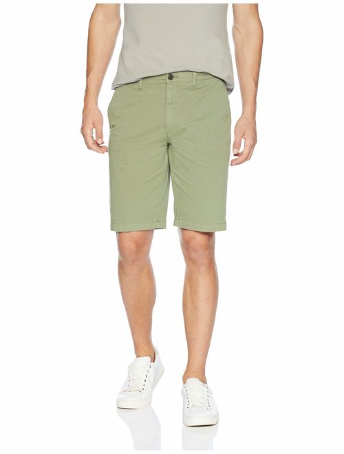 Amazon Brand - Goodthreads Men's 11 Cotton Solid Relaxed Flt Ziper Fly Short