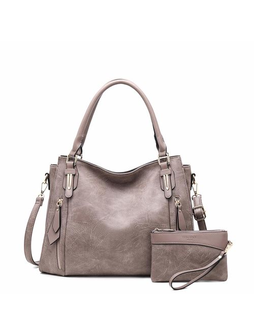 Women Tote Bag Handbags PU Leather Fashion Hobo Shoulder Bags with Adjustable Shoulder Strap