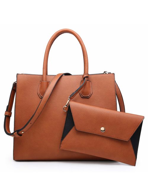 Dasein Purses and Handbags for Women Satchel Bags Top Handle Shoulder Bag Work Tote Bag With Matching Wallet