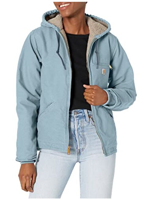 Carhartt Women's Sherpa Lined Sandstone Sierra Jacket (Regular and Plus Sizes)