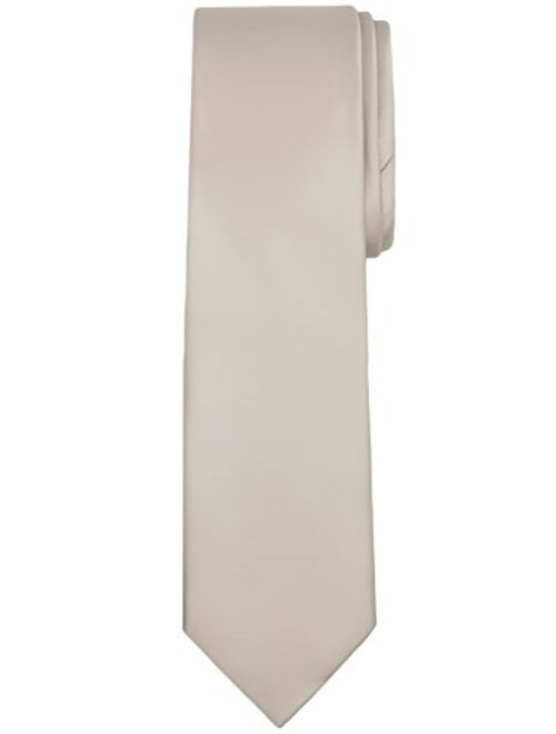 Jacob Alexander Men's Extra Long Solid Color Tie