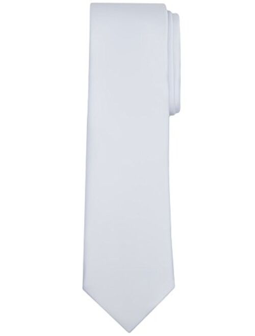 Jacob Alexander Men's Extra Long Solid Color Tie