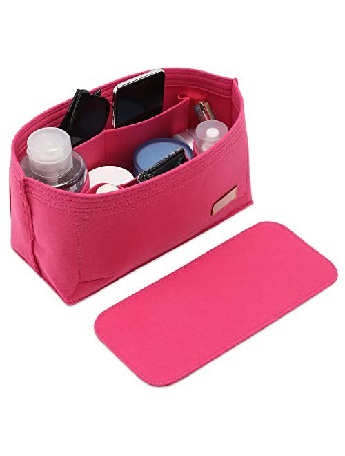 Purse Organizer Insert, Felt Bag organizer with zipper, Handbag & Tote Shaper, For Speedy Neverfull Tote, 5 Sizes