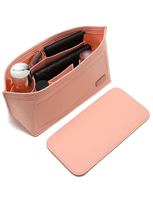 Purse Organizer Insert, Felt Bag organizer with zipper, Handbag & Tote Shaper, For Speedy Neverfull Tote, 5 Sizes