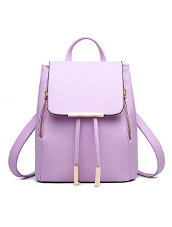 Pahajim Womens Bag Backpack Purse PU Leather Zipper Bags Fashion Casual Rucksack Satchel and handbag