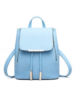 Pahajim Womens Bag Backpack Purse PU Leather Zipper Bags Fashion Casual Rucksack Satchel and handbag