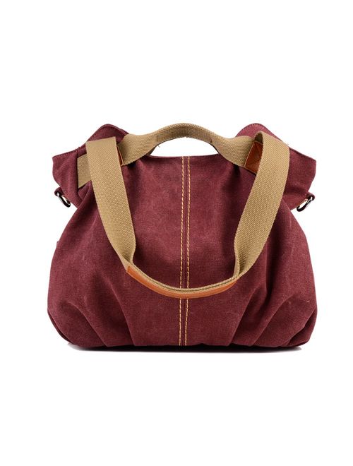 Women Ladies Bags Vintage Hobo Canvas Daily Purse Shoulder Tote Shopper Handbag