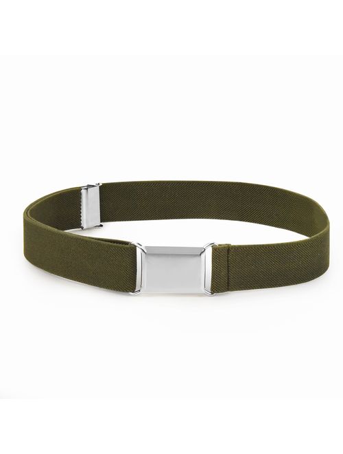 HOLD'EM Kids Belts for Boys Fabric Silver Square Buckle 1