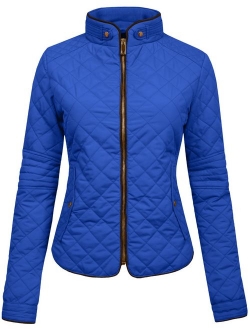 NE PEOPLE Womens Lightweight Quilted Zip Jacket (S-3XL)